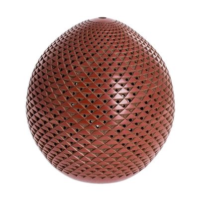 Alternate image for Handmade Terracotta Candle Shade Ancient Volcano