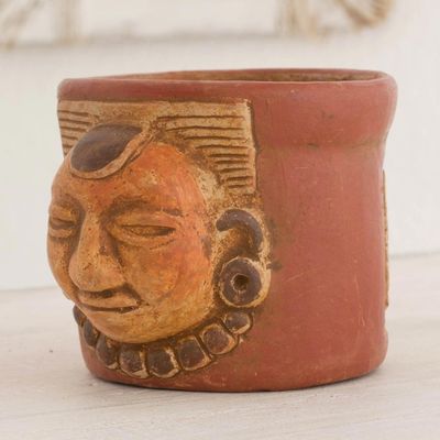 Alternate image for Handcrafted Ceramic Vase with Antiqued Finish Pibil King