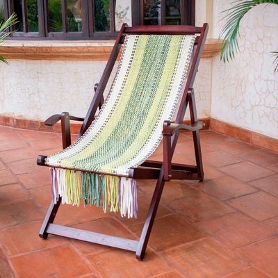 Alternate image for Adjustable Wood Frame Recycled Cotton Blend Hammock Chair Paradise Fields