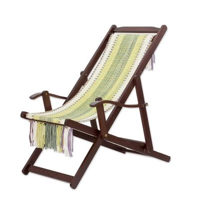 Alternate image for Adjustable Wood Frame Recycled Cotton Blend Hammock Chair Paradise Fields