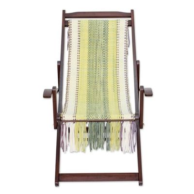 Alternate image for Adjustable Wood Frame Recycled Cotton Blend Hammock Chair Paradise Fields