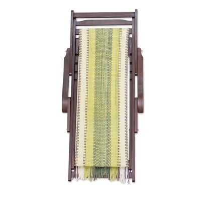 Alternate image for Adjustable Wood Frame Recycled Cotton Blend Hammock Chair Paradise Fields