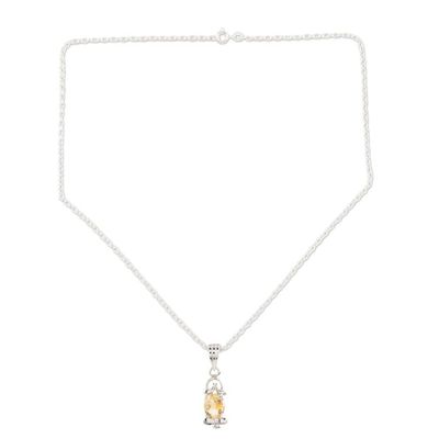 Alternate image for Rhodium-Plated Citrine Jewelry Set Sunny Passion