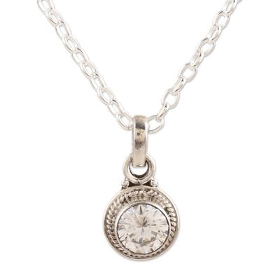 Alternate image for Sterling Silver and Cubic Zirconia Jewelry Set Pair Sparkling Water