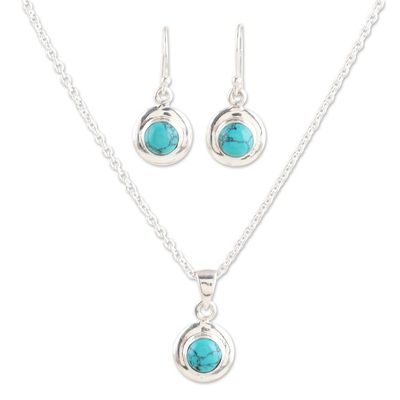 Alternate image for Sterling Silver Earrings and Pendant Necklace Set Sing-Along