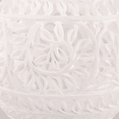 Alternate image for Vine Pattern Alabaster Tealight Holder from India Vine Dome