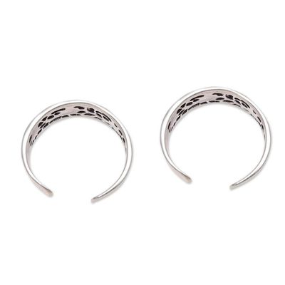 Alternate image for Floral Openwork Sterling Silver Toe Rings from India Pair Floral Trellis