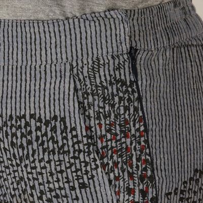 Alternate image for Block Printed Geometric Cotton Trousers from India Casual Summer