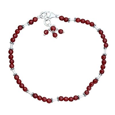 Alternate image for Carnelian anklet Brilliant Glow