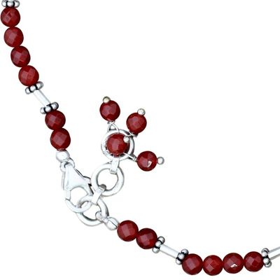 Alternate image for Carnelian anklet Brilliant Glow