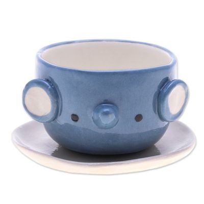 Alternate image for Elephant Ceramic Mini Flower Pot Made in Thailand Small Elephant Spring