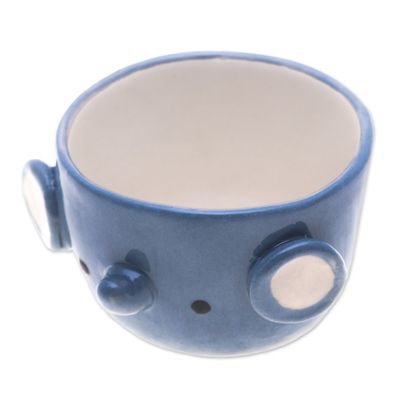 Alternate image for Elephant Ceramic Mini Flower Pot Made in Thailand Small Elephant Spring