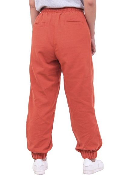Alternate image for Salamander Cotton Twill Jogger Pants with Drawstring Waist Casual in Sienna