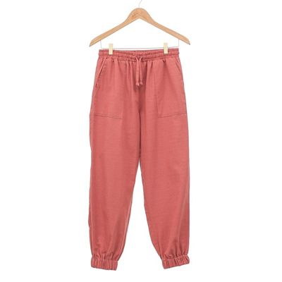 Alternate image for Salamander Cotton Twill Jogger Pants with Drawstring Waist Casual in Sienna