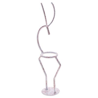 Alternate image for Iron Deer Tealight Holder in White and Red from Thailand Deer Splendor in Red