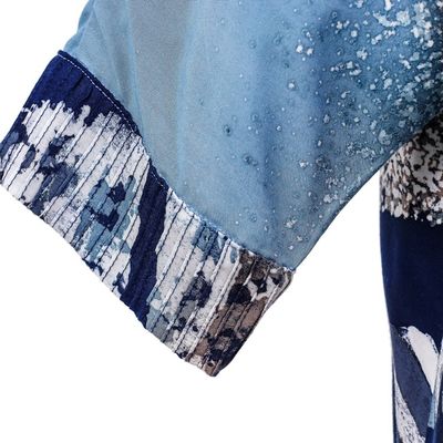 Alternate image for Hand Made Batik Cotton Buttoned Blouse Artist on Holiday