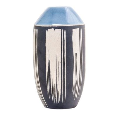 Alternate image for Modern Celadon Ceramic Vase from Thailand Modern Garden