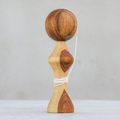 Alternate image for Raintree Wood Kendama Ball Game from Thailand Kendama Joy