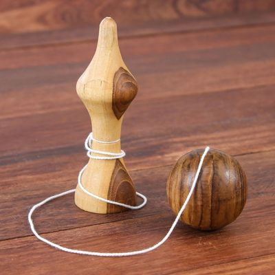Alternate image for Raintree Wood Kendama Ball Game from Thailand Kendama Joy