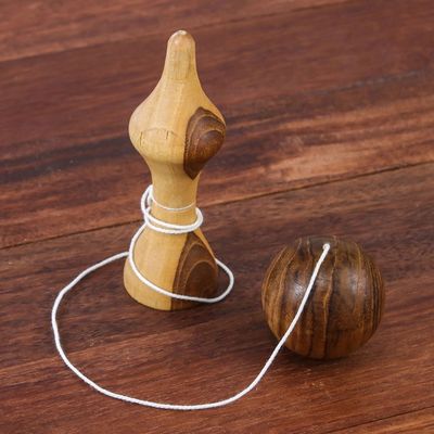 Alternate image for Raintree Wood Kendama Ball Game from Thailand Kendama Joy