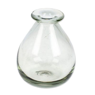 Alternate image for Drop-Shaped 6 oz. Clear Recycled Glass Incense Diffuser Aromatic Dew