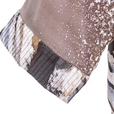 Alternate image for Hand-Painted Batik Cotton Buttoned Blouse Artist Abroad