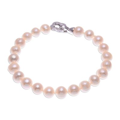 Alternate image for Artisan Crafted Cultured Pearl Jewelry Set Precious Dream in Peach