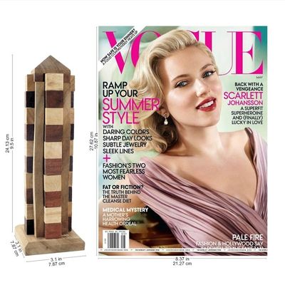 Alternate image for Hand Made Wood Tower Puzzle Game from Thailand Babylon Tower