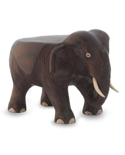 Alternate image for Wood stand Elephant at Work