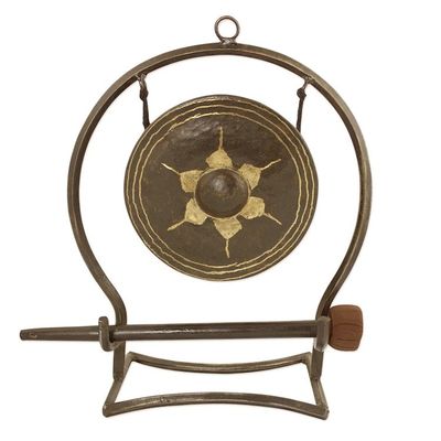 Alternate image for Iron and Brass Thai Gong 6 Inch Thai Harmony