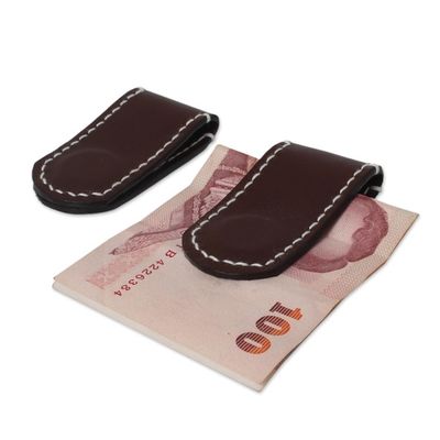 Alternate image for Leather money clips Pair Savvy Spender