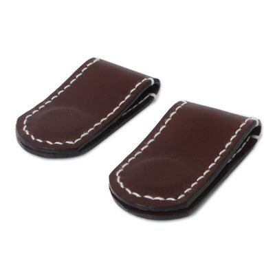 Alternate image for Leather money clips Pair Savvy Spender