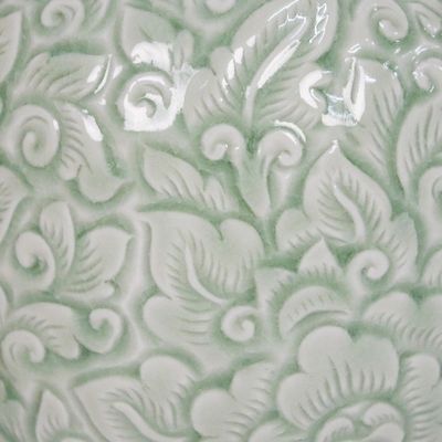 Alternate image for Celadon Ceramic Vase Jade Landscape
