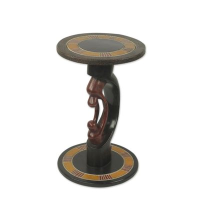Alternate image for Parent and Child African Handcrafted Wood Accent Table Parent and Child