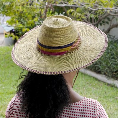 Alternate image for Woven Raffia Sun Hat from West Africa Shady Lane