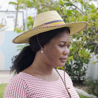 Alternate image for Woven Raffia Sun Hat from West Africa Shady Lane