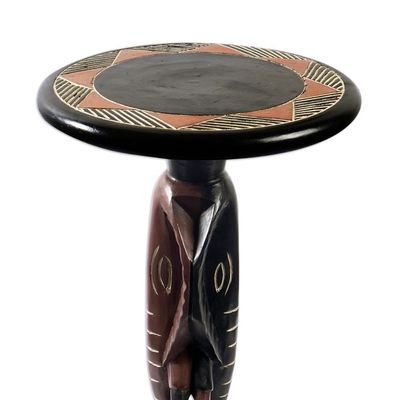 Alternate image for Handcrafted Elephant Motif Accent Table Elephant Walk