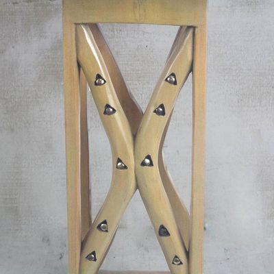 Alternate image for Cedar Wood Decorative Accent Table from Ghana Triangle Arches