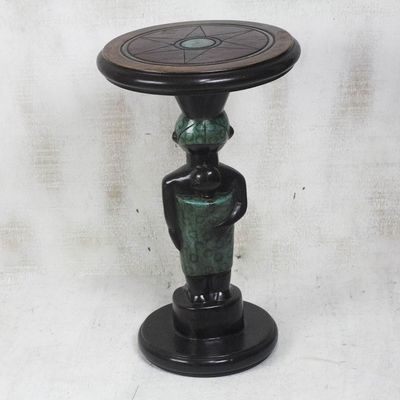 Alternate image for Cedar Wood Mother and Child Accent Table from Ghana Hardworking Mother