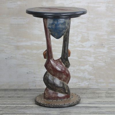 Alternate image for Rustic Cedar Wood Accent Table from Ghana Good Twist