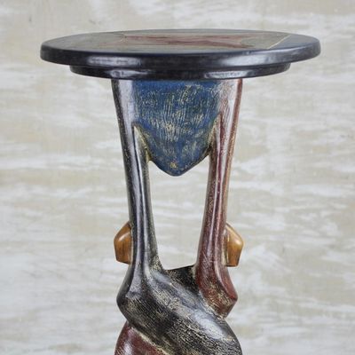 Alternate image for Rustic Cedar Wood Accent Table from Ghana Good Twist