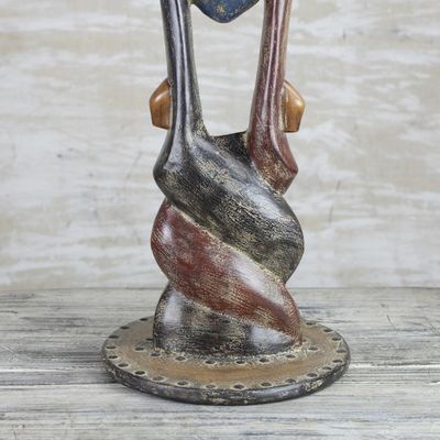 Alternate image for Rustic Cedar Wood Accent Table from Ghana Good Twist