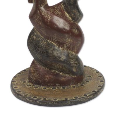 Alternate image for Rustic Cedar Wood Accent Table from Ghana Good Twist