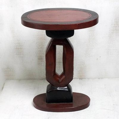 Alternate image for Handmade Cedar Wood Accent Table from Ghana Kekeli