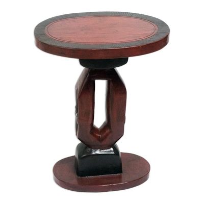 Alternate image for Handmade Cedar Wood Accent Table from Ghana Kekeli