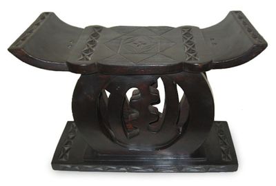 Alternate image for Unique Ashanti Throne Stool No Fear
