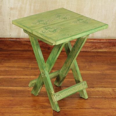 Alternate image for Fair Trade Wood Folding Table Transformation