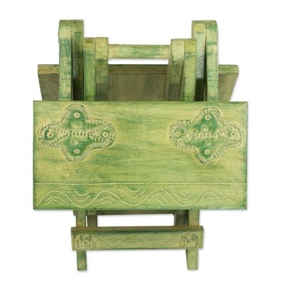 Alternate image for Fair Trade Wood Folding Table Transformation