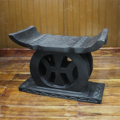 Alternate image for Handcrafted Wood Throne Ottoman Freedom of Speech