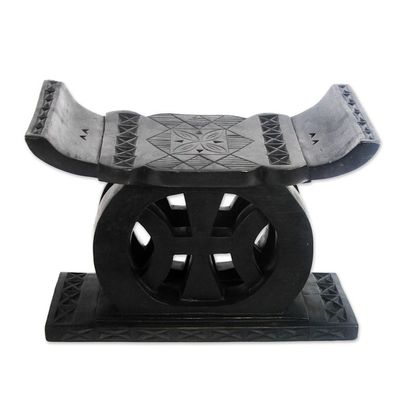 Alternate image for Handcrafted Wood Throne Ottoman Freedom of Speech